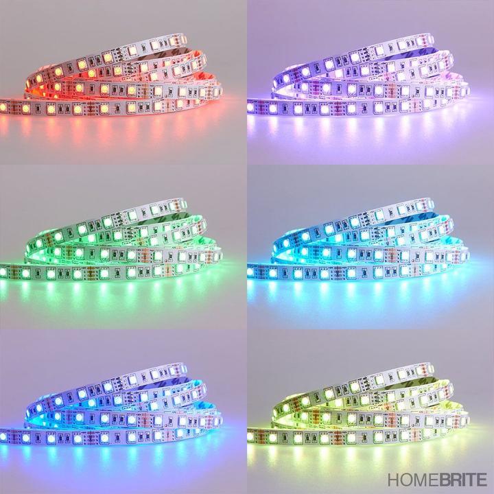 HomeBrite - Color Changing LED Light Strip with Remote Control (16 Feet)